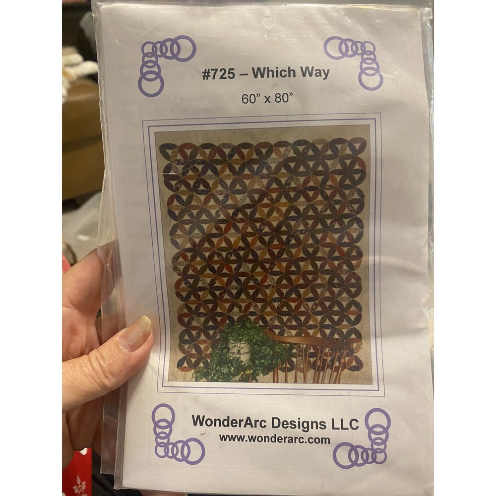WonderArc Designs Which Way Quilt Pattern 725 Mary Ellen Johnson 60x80